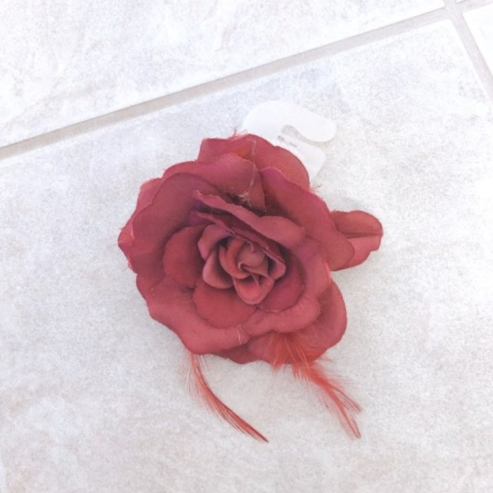 ✿ NEW Large Flower Pin Rose Pin
